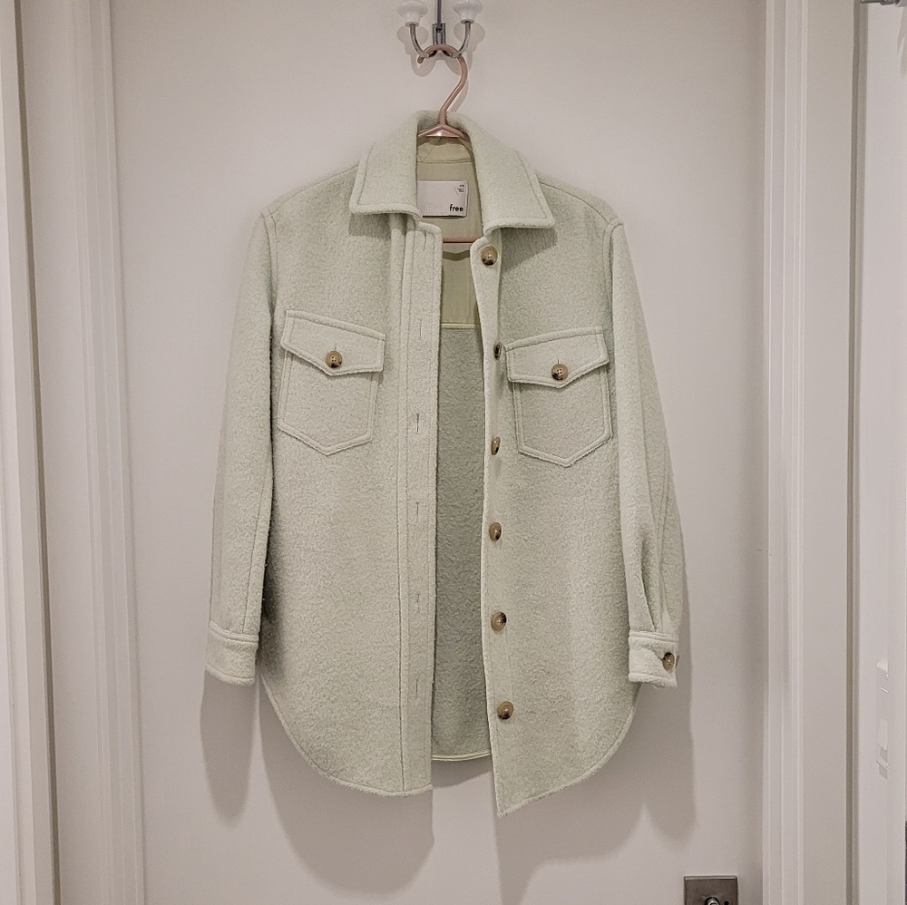 Aritzia Wilfred Ganna Jacket size xxs Mint green